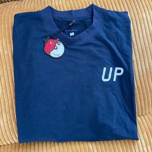 NWT Mens Malbon golf x wheels up t shirt size large